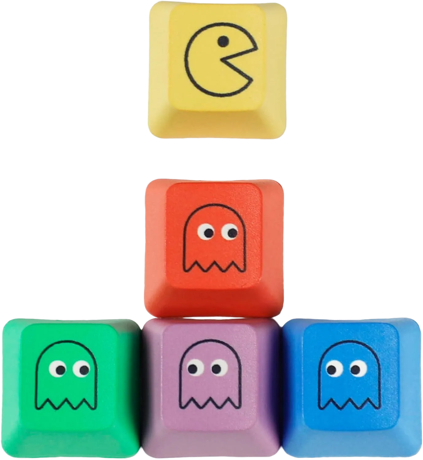 OEM Profile Pac-Man Five Dye PAC PBT 5x Keycaps